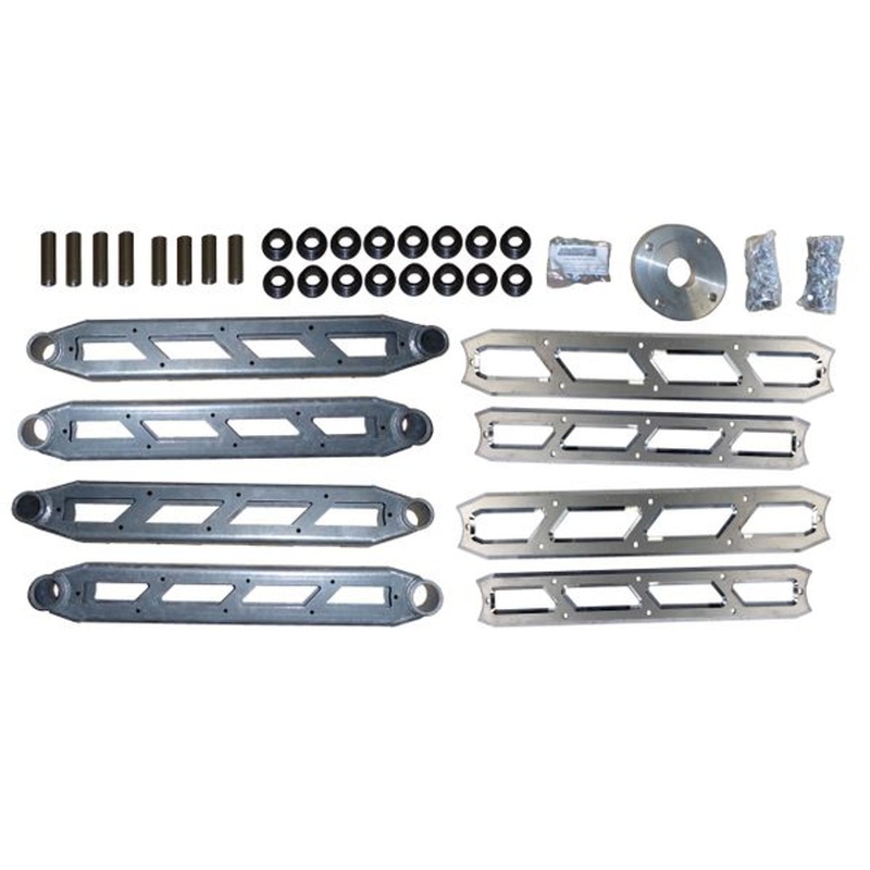 Switch Suspension - Dodge Ram 2500 4wd 2014-2024 Rear Boxed 4-link Upgrade w/ Billet Face Plates fits 8" & 10" Lift Kits