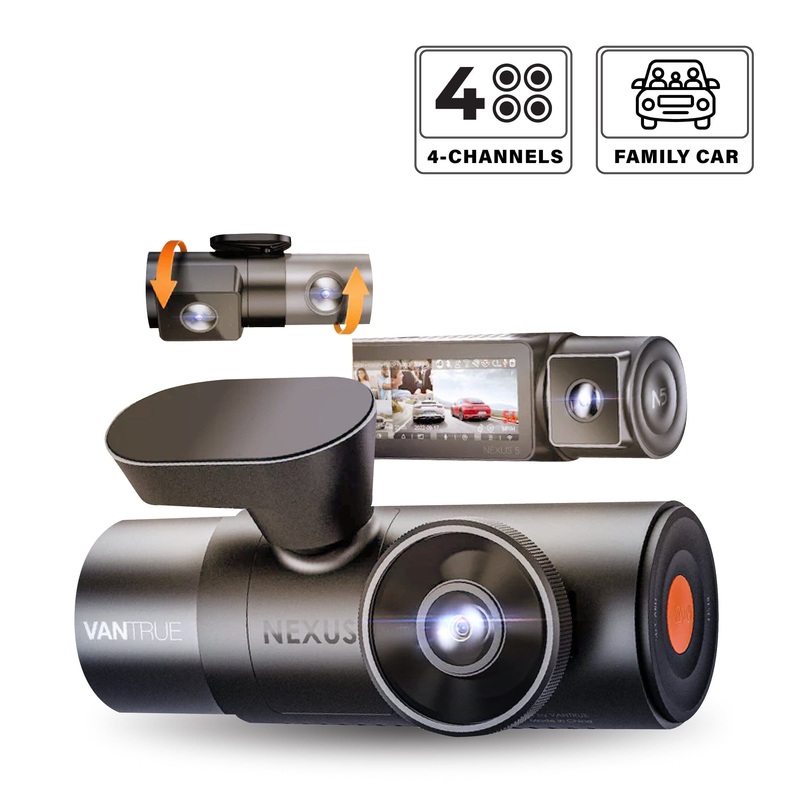 VANTRUE Nexus 5 (N5) 1944P+1080P+1080P+1080P 4-Channel Dash Camera