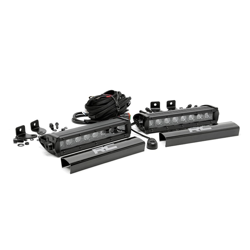 8 Inch Black Series LED Light Bar | Single Row | Pair