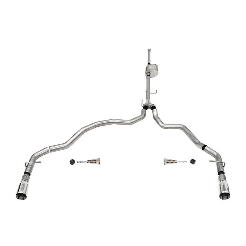 Corsa Performance - Xtreme, Sport / 3.0 in Cat-Back Dual Rear Exit | 2021-24 Ford F-150 5.0L V8 (157.2" WB)