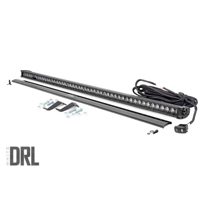 LED Light Kit | Cage Mount | 50" Black Single Row | White DRL | Honda Pioneer (16-22)