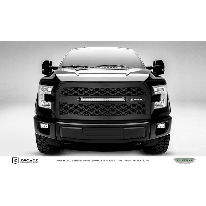 ZROADZ Z315741 Black Mild Steel Main Grille Fits 2015-2017 Ford F-150