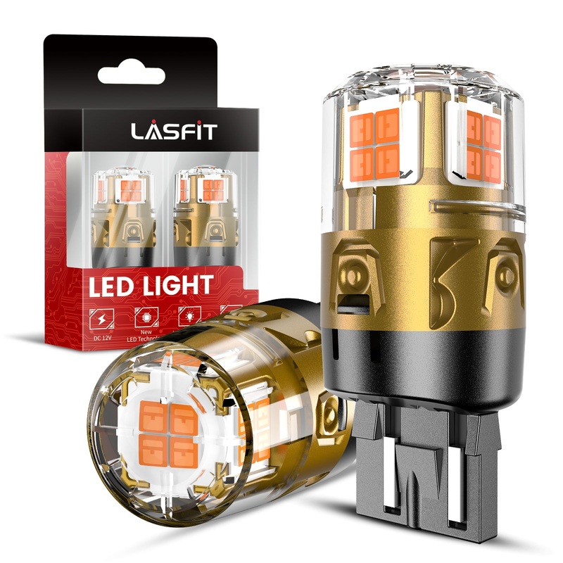 7443 7440 7444 LED Turn Signal Light Bulb | Amber Yellow, 2 Bulbs | Upgraded L2 Series