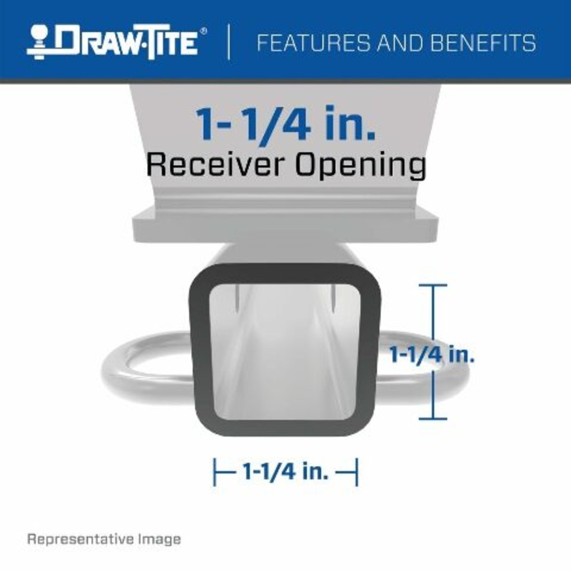 Draw-Tite 24882 Class 1 Trailer Hitch, 1-1/4 Inch Square Receiver, Compatible with Buick and Chevrolet Cruze (Please Verify Vehicle Compatibility)