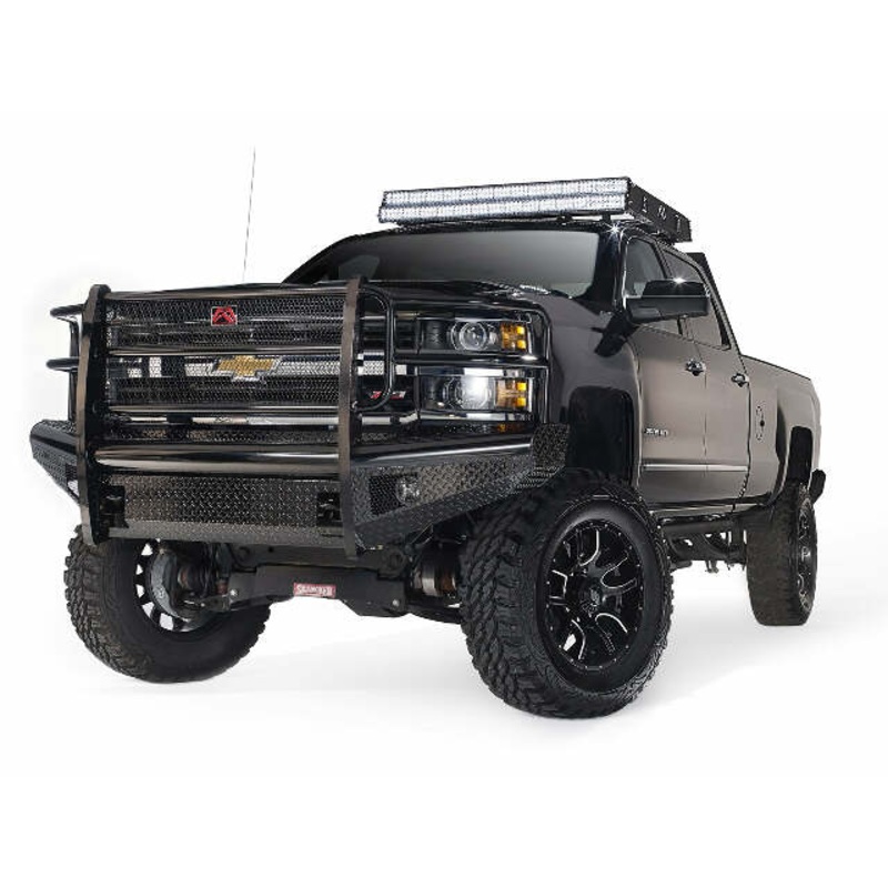 Fab Fours CH08-S2060-1 Black Steel Front Ranch Bumper