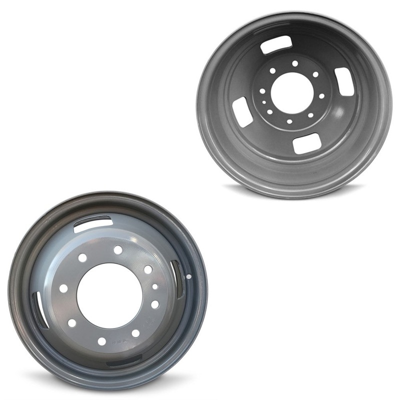 17x6.5 Road Ready RRW-10093 Grey 05-UP FORD 19-UP DODGE DUALLY Wheels 8x200 Set of 6 (Fits Stock Tire Sizing)