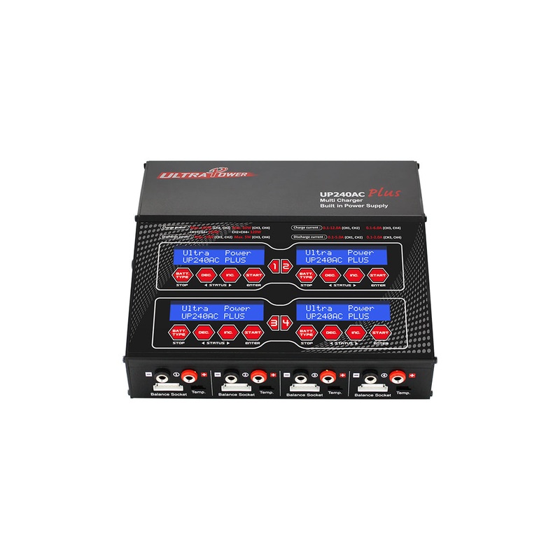 Ultra Power UP240 AC Plus 240W 4-Port Multi-Chemistry AC/DC Charger
