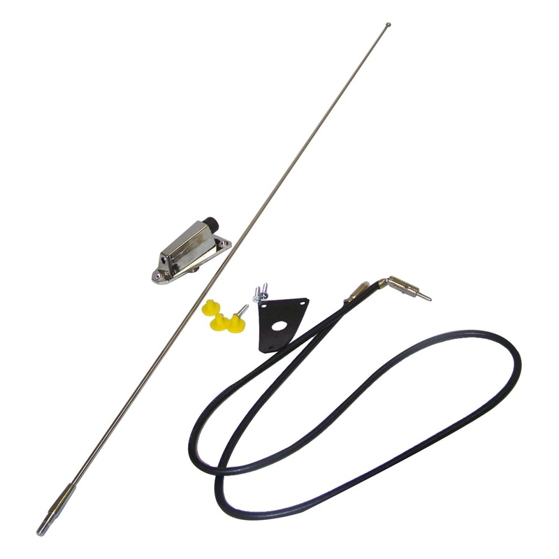 Crown Automotive 8127842K Antenna Kit Fits CJ5 CJ6 CJ7 Scrambler Wrangler (YJ)