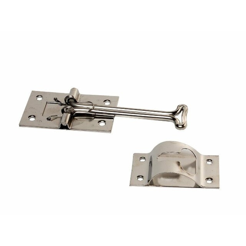 RV Designer E224, Self Closing Door Holder, T Style, Stainless Steel, 4 inch, Entry Door Hardware