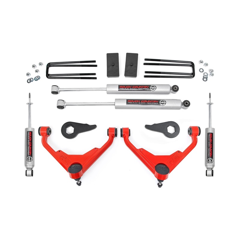 Rough Country 3 Inch Lift Kit Fits Chevrolet/GMC 2/4WD 3500 2001-2010
