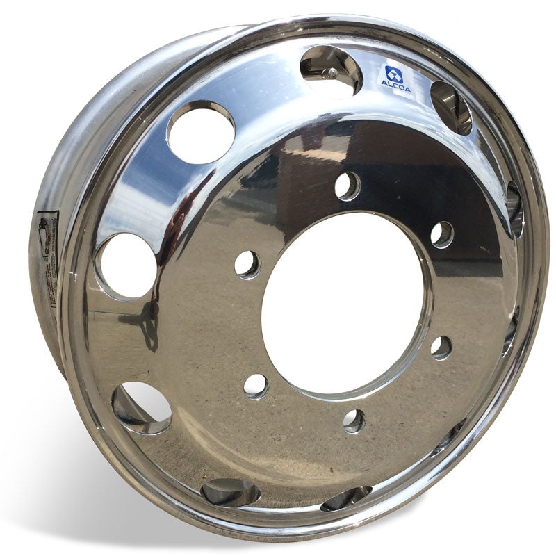 17.5x6.00 Alcoa 6x205mm High Polish Lift Axle Wheel