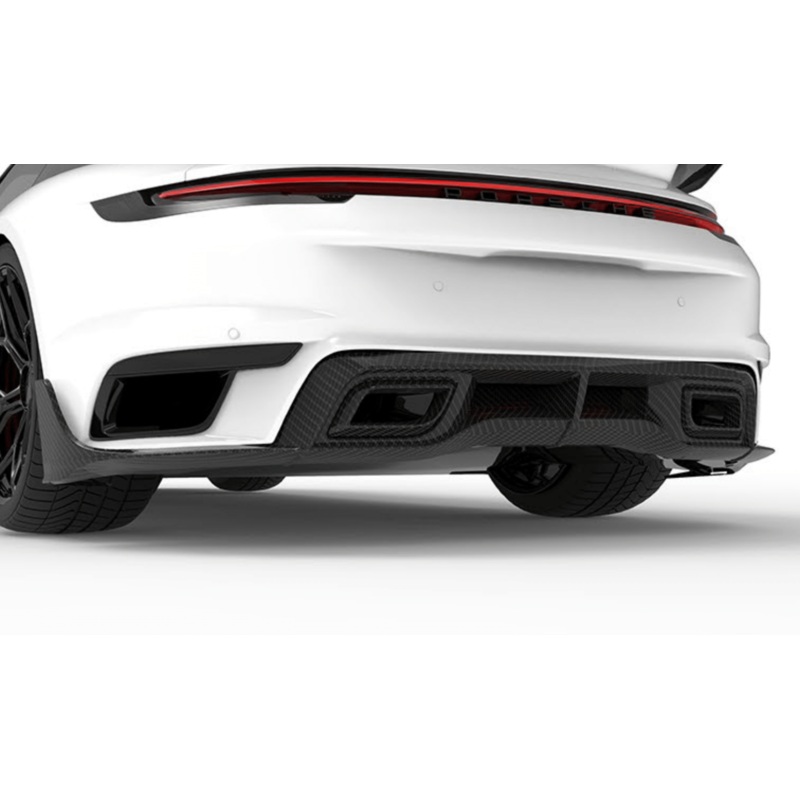 Porsche 992 Turbo S-Rear Diffuser Inner Exhaust Shields