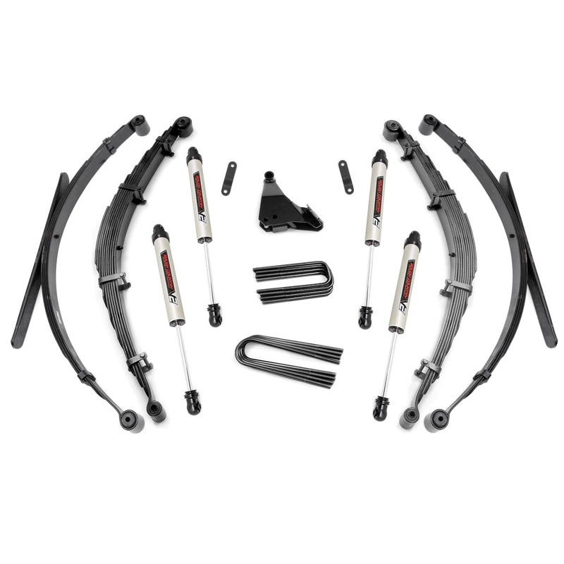 Rough Country 4 Inch Lift Kit Rear Springs V2 Fits Ford F-350 4WD 1999-2004