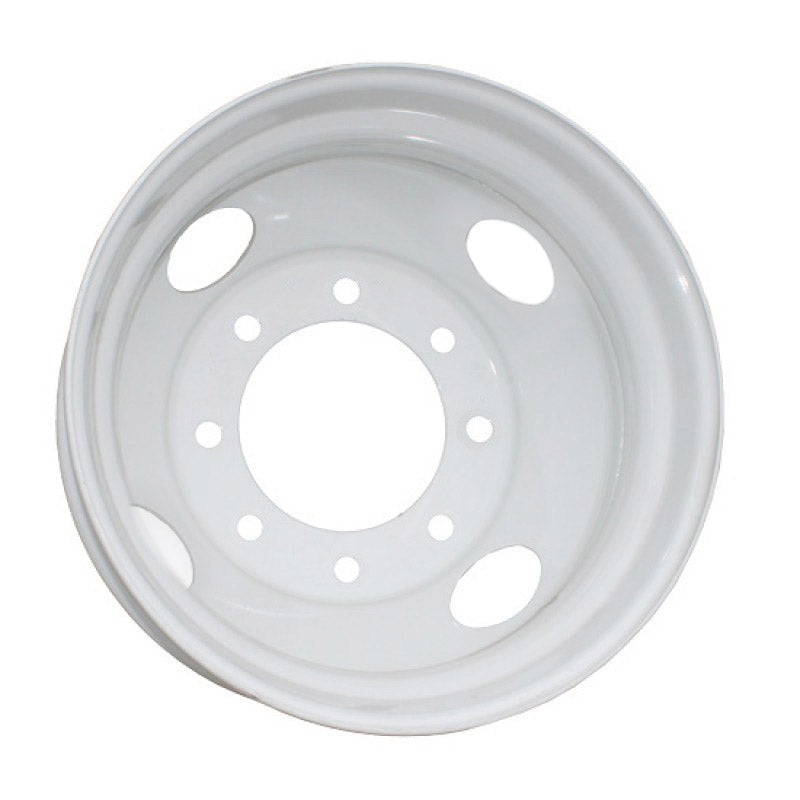 17.5x6.75 Import 8x275mm Hub Pilot White Steel