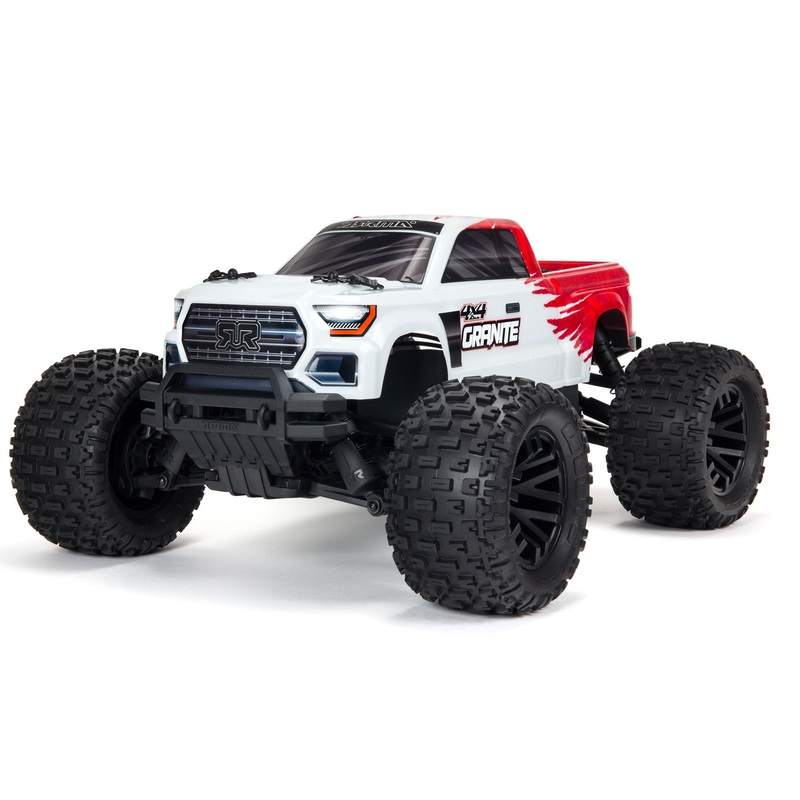 ARA4202V3T2 1/10 GRANITE 4WD V3 MEGA 550 Brushed Monster Truck RTR, Red