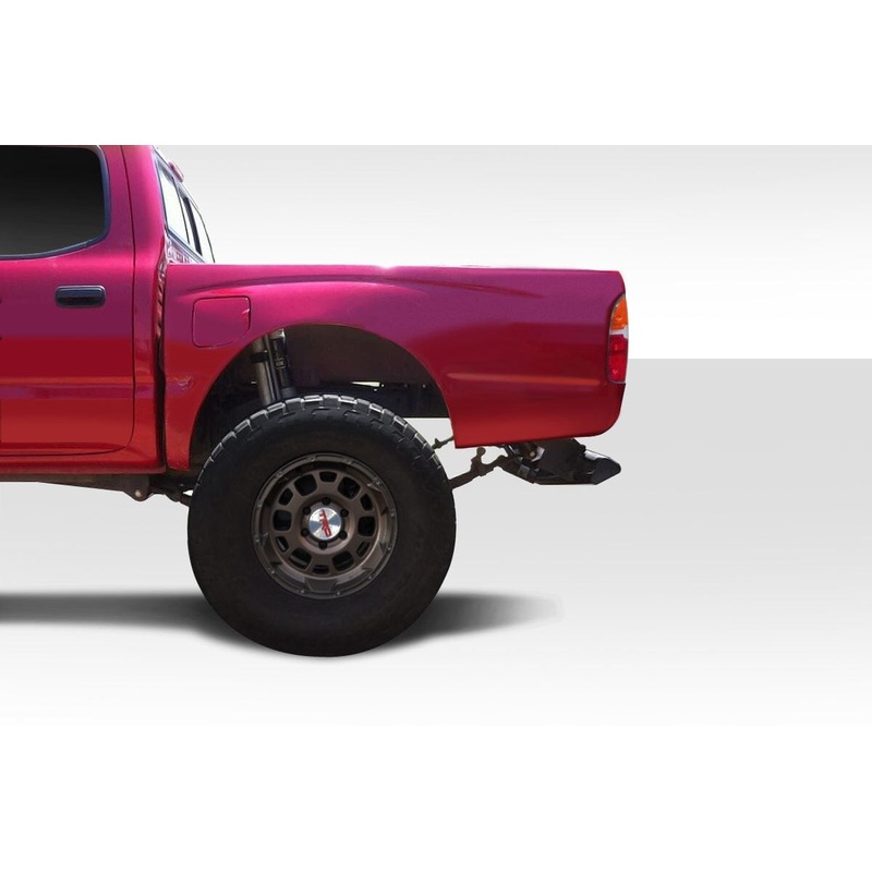 DURAFLEX 1995-2004 Toyota Tacoma Crew Cab Off Road 4.5" Bulge Bedsides FRP Rear Fenders
