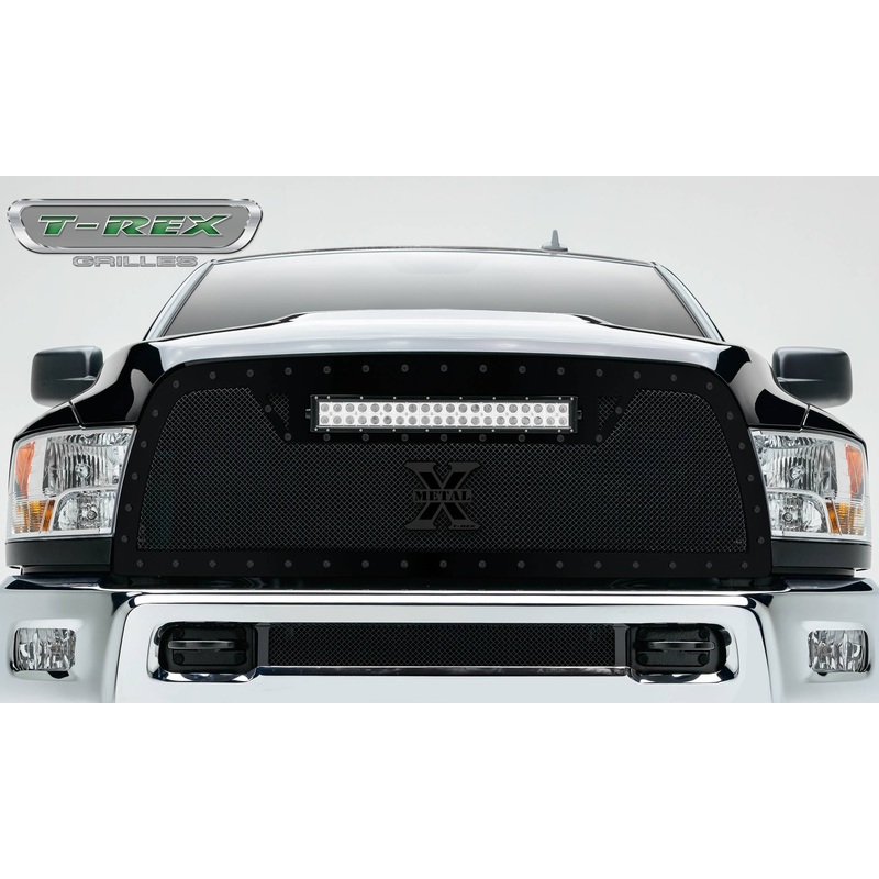 T-REX Grilles 6314521-BR Black Mild Steel Small Mesh Grille Fits 2013-2018 Ram 2500 3500