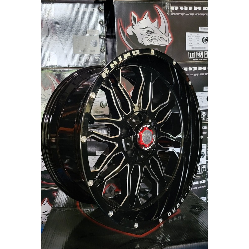 CW820 20X10 Off-Road Gloss Black Milling Window Rivets Engrave