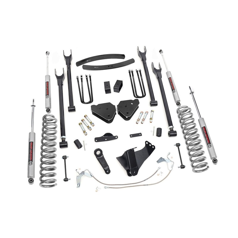 Rough Country 6 Inch Lift Kit Diesel 4 Link Fits Ford F-350 4WD 2008-2010