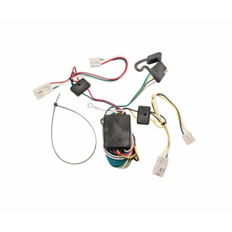 Tekonsha 118304 T-One T-Connector Harness, 4-Way Flat, w/Converter, Compatable with 2004-2010 Toyota Sienna Black