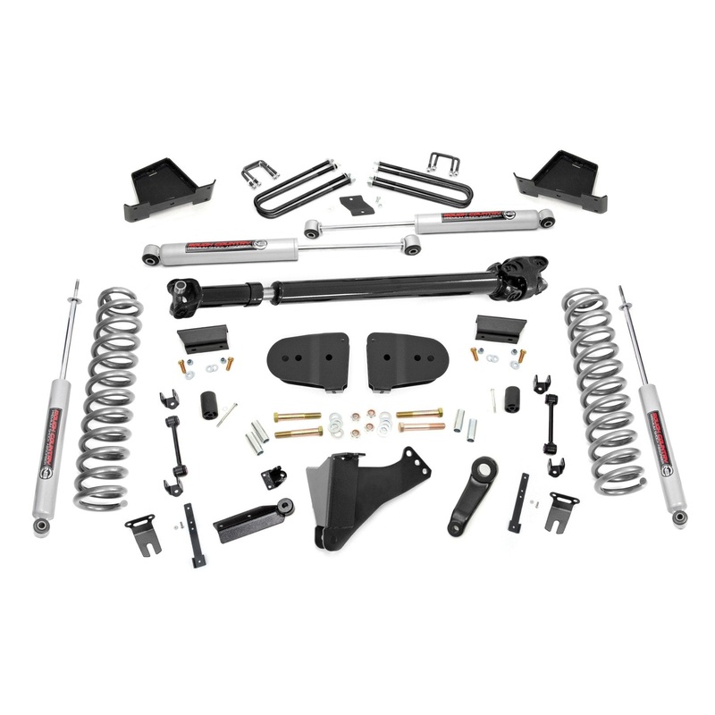 Rough Country 6 Inch Lift Kit Gas No OVLD Fits Ford F-350 4WD 2023-2024