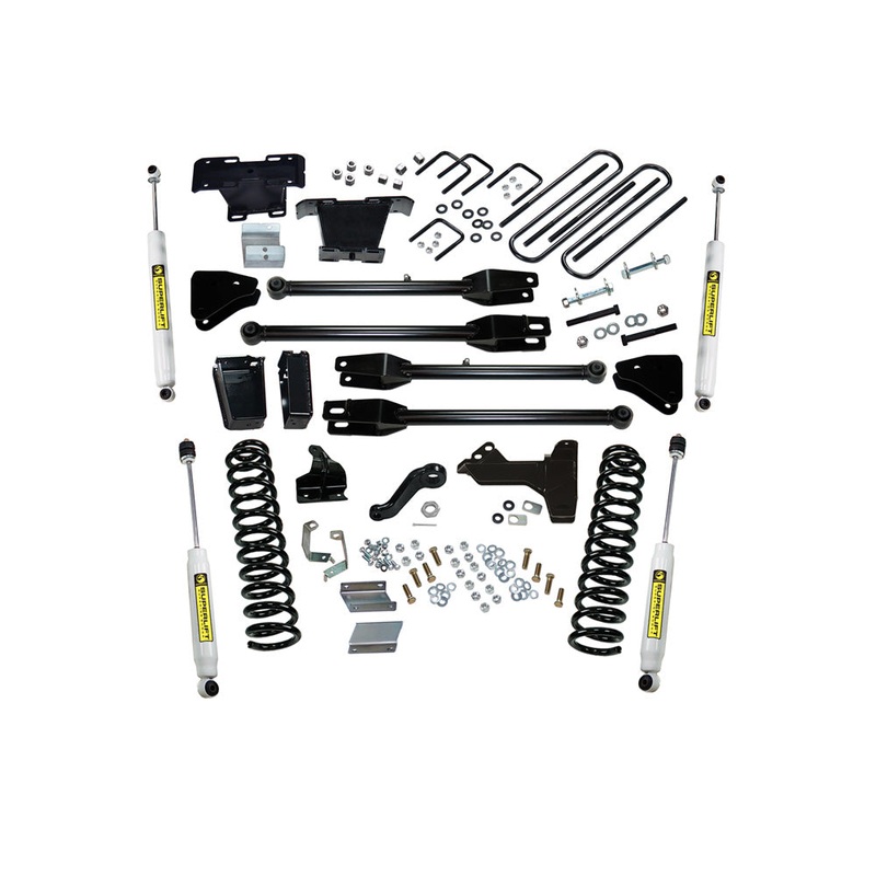 6" Lift Kit - 11-16 F-250/F-350 4WD - Diesel - w/ 4-Link Conversion & SL Shocks K237