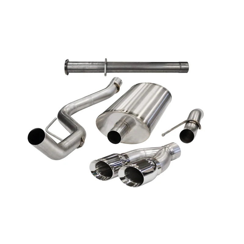 Corsa Performance - Xtreme / 3.0 in Cat-Back 4.0 in Twin Tips | 2011-2014 Ford F-150, Raptor 6.2L 133 WB