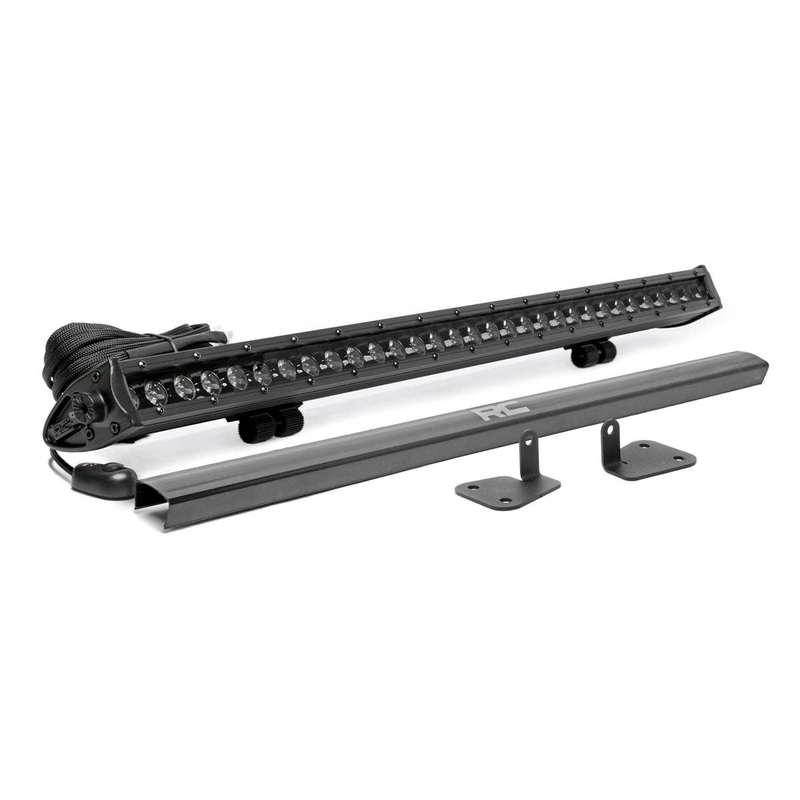 LED Light Kit | Hood Mount | 30" Black Single Row | Mahindra Roxor