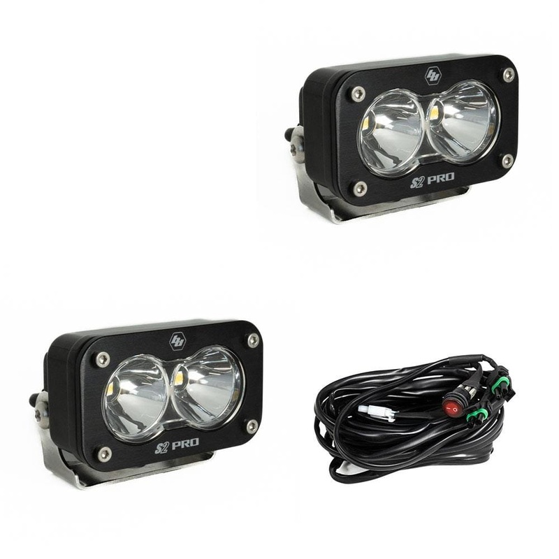 BAJA DESIGNS S2 PRO Black LED Auxiliary LED Light Pod Pair - Universal