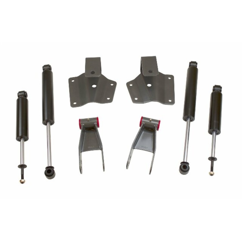 MaxTrac Suspension 200940 Lowering Kit Box 4 in. Drop Kit Incl. Rear Hangers Rear Shackles Front/Rear Shocks