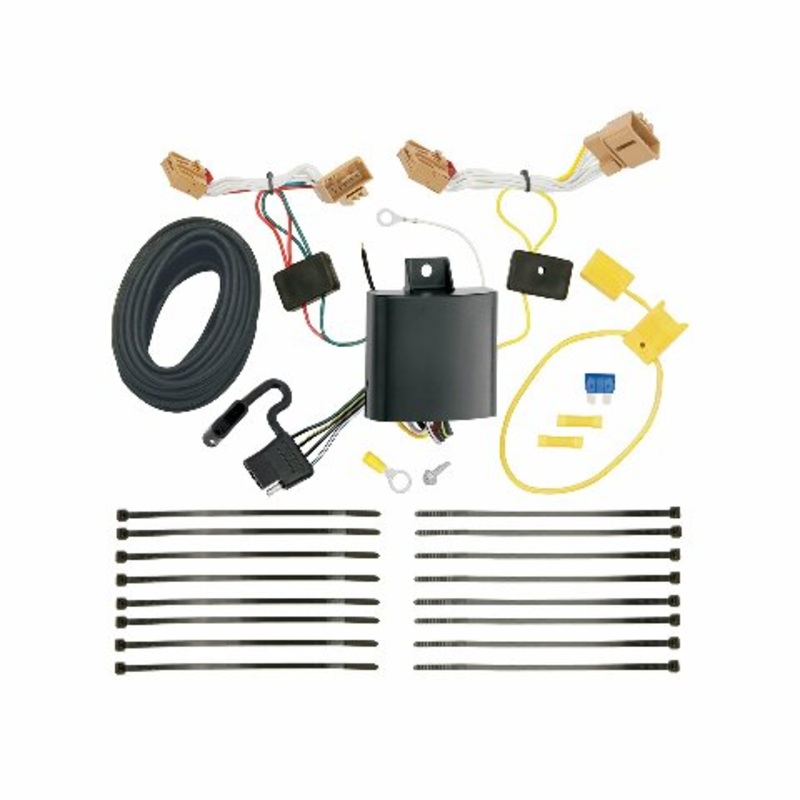Tekonsha T-One T-Connector Harness, 4-Way Flat, Compatible with Select Volkswagen Atlas