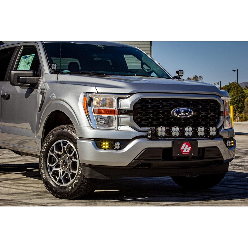 BAJA DESIGNS 2021-2023 Ford F-150 Squadron SAE/Sport Fog Pocket LED Light Kit (Fits models without DRL only)