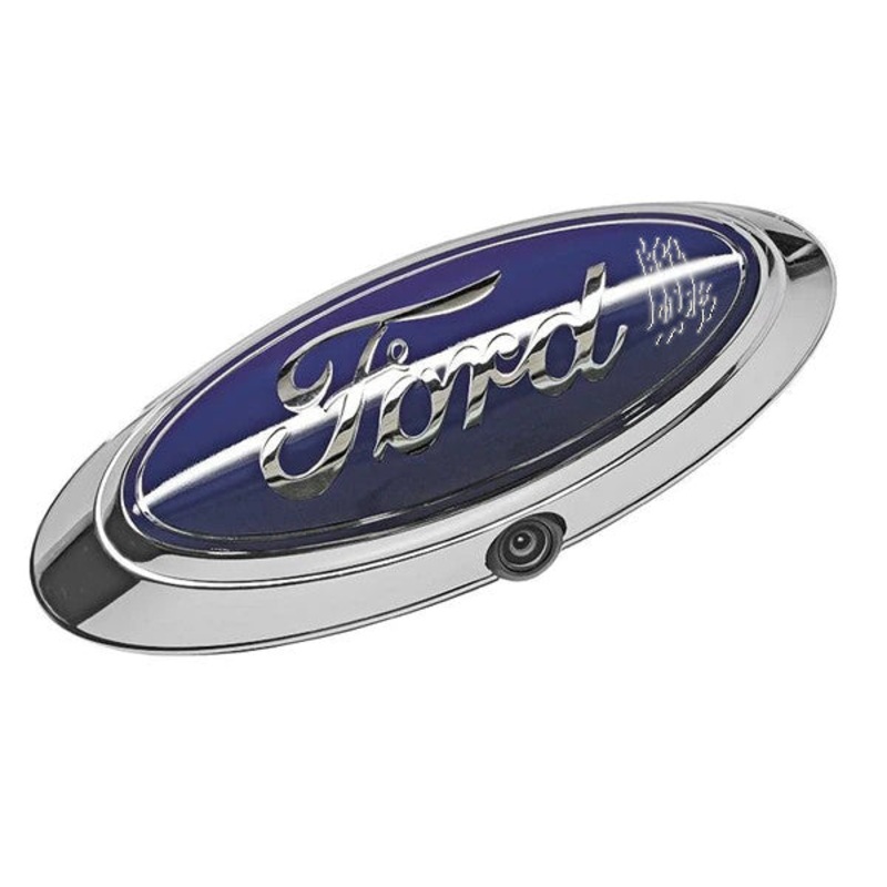 Damaged Genuine OEM Ford Oval Replacement Emblem With Camera Mount AL3419H438-A01