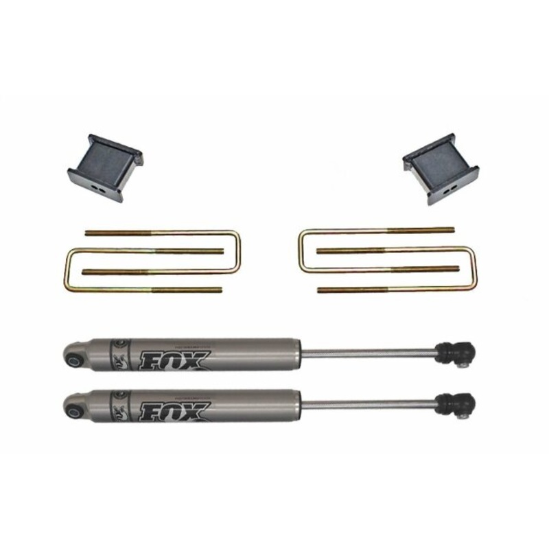 Maxtrac 902120F 2" Lift Blocks, U-Bolts, Rear Fox Shocks