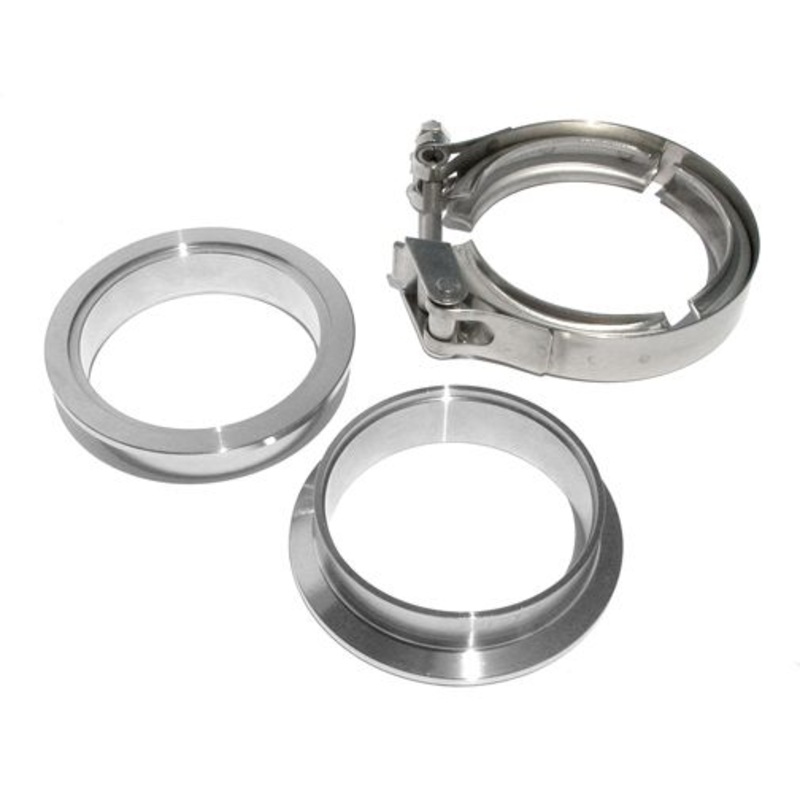 2.75 Inch QR Aluminum V-Band 3 Pc Set 1C 1M 1F PPE Diesel