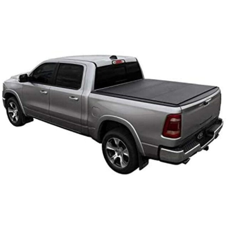 LOMAX B3040039 Hard Tri-Fold Cover; Black Urethane Finish; Single Rail;