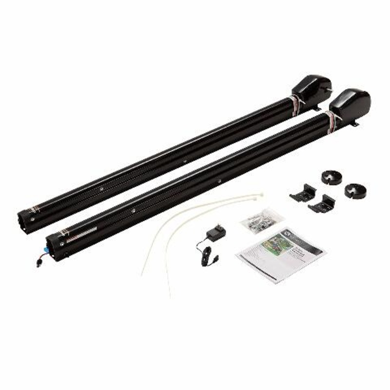 Solera 18V RV Awning Arms & Hardware Kit - 69" Black  Rechargeable - Universal Compatible with Easy Pitch Adjustment - Waterproof Switch - Time-Saving Operation - Includes 110V Charging Kit  434729