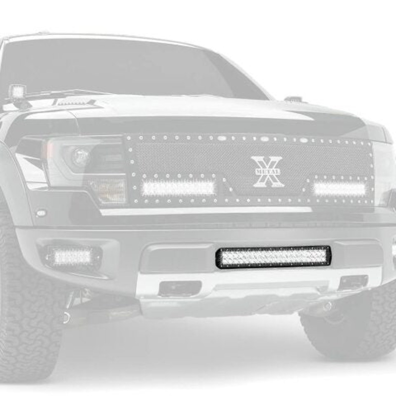 ZROADZ 2010-2014 FORD F150-RAPTOR Z325661-KIT Black Front Bumper LED Light Bar Kit