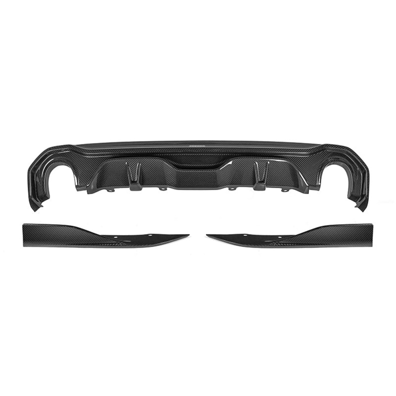 2021+ BMW 4-Series Carbon Fiber 3 Piece Rear Diffuser | G26