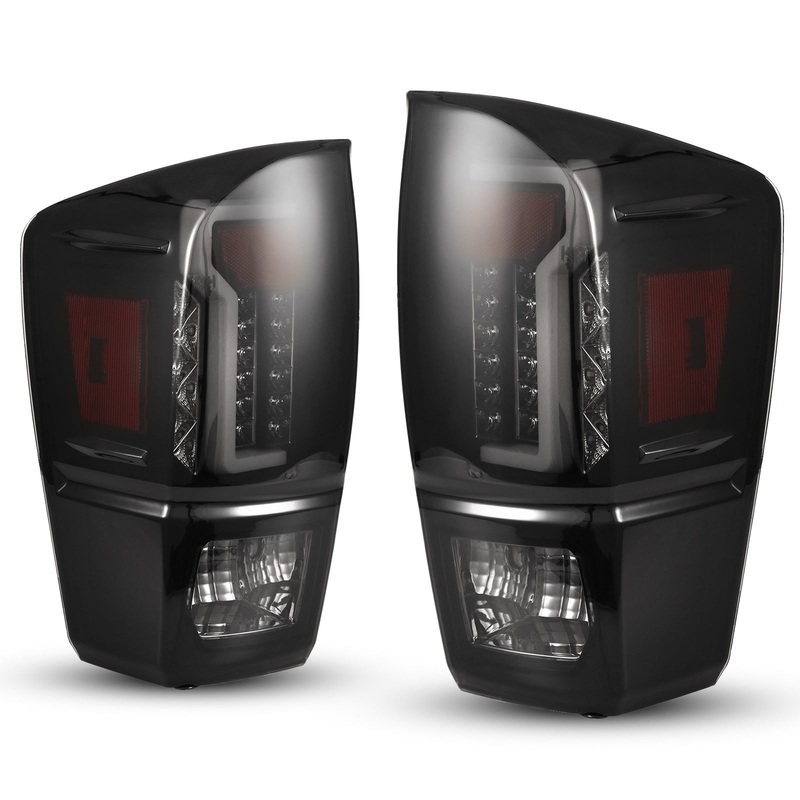 For 2016-2023 Toyota Tacoma LED Tail Light - Black/ Smoke