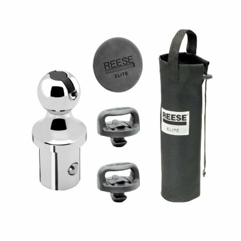 Reese Towpower 30137 Elite Series Gooseneck Hitch Head Accessory, Kit, Gooseneck Hitch Ball, Storage Bag, Safety Chains, Hole Cover