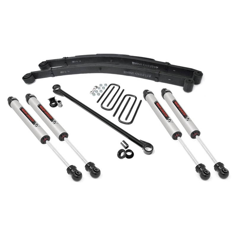 Rough Country 2.5 Inch Leveling Kit Leaf Spring V2 Fits Ford F-350 4WD 1999-2004