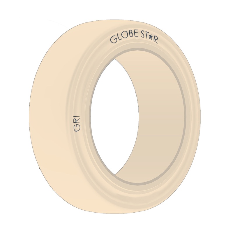 10 1/2 x5x 6 1/2 (267/127-165) 6.5" GRI GLOBESTAR Press On Band, Non-Marking, Smooth, Solid, White