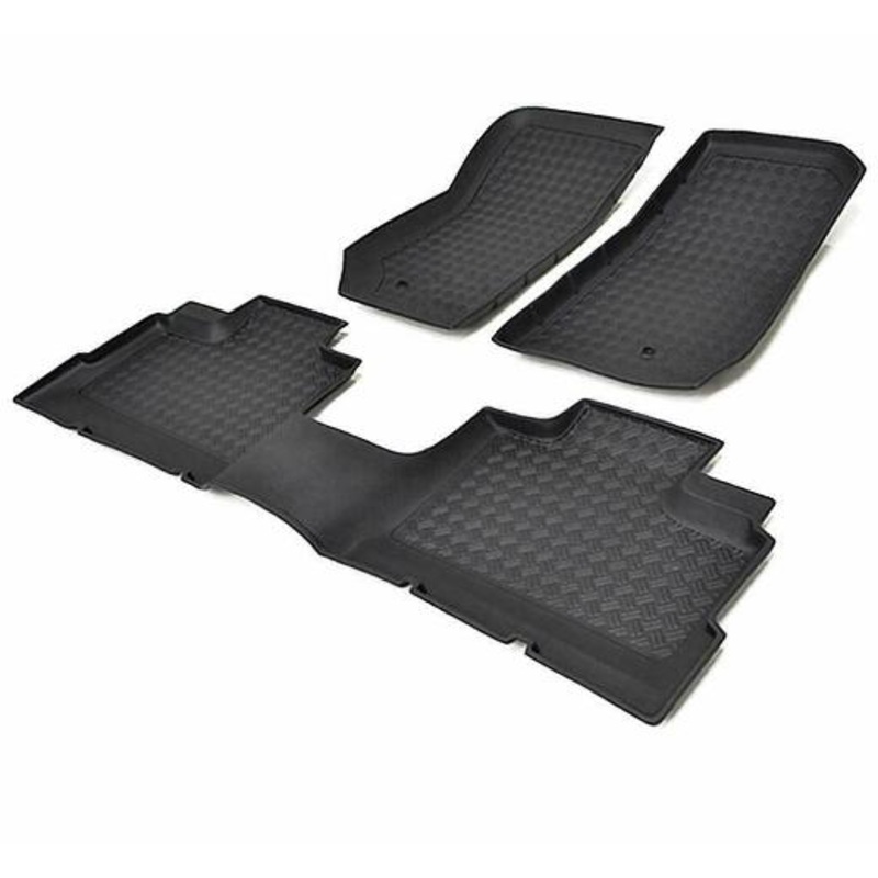 PARAMOUNT 3PCS Front and Rear Floor Liners 59-1125 2007-2013 Jeep Wrangler JK