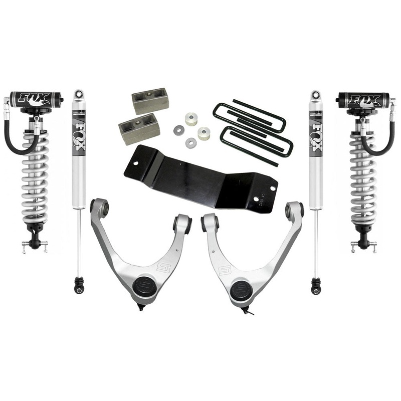 3.5" Upper CtrlArmKit-14-18(19OldBody)GM1500 4WDwOE Al or SS CtrlArms wFoxRrShks 3600FX
