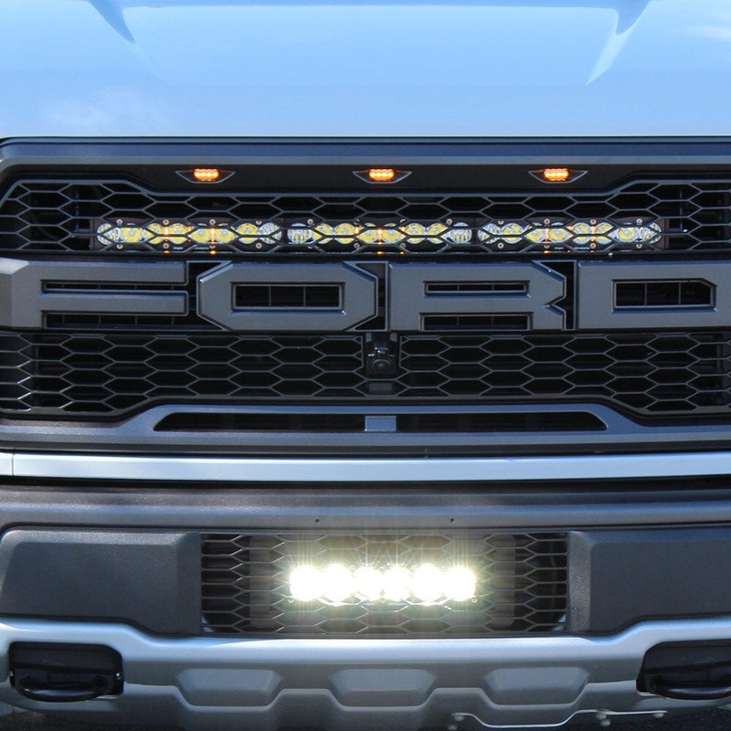 BAJA DESIGNS 2017-2020 Ford F-150 RAPTOR OnX6+ 10 Inch Grille Lower LED Light Bar Kit