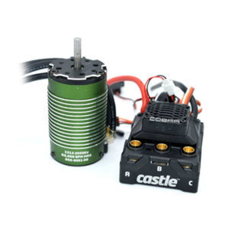 Castle Cobra 8, 25.2V ESC with 1512-2650kV Sensored Motor Combo