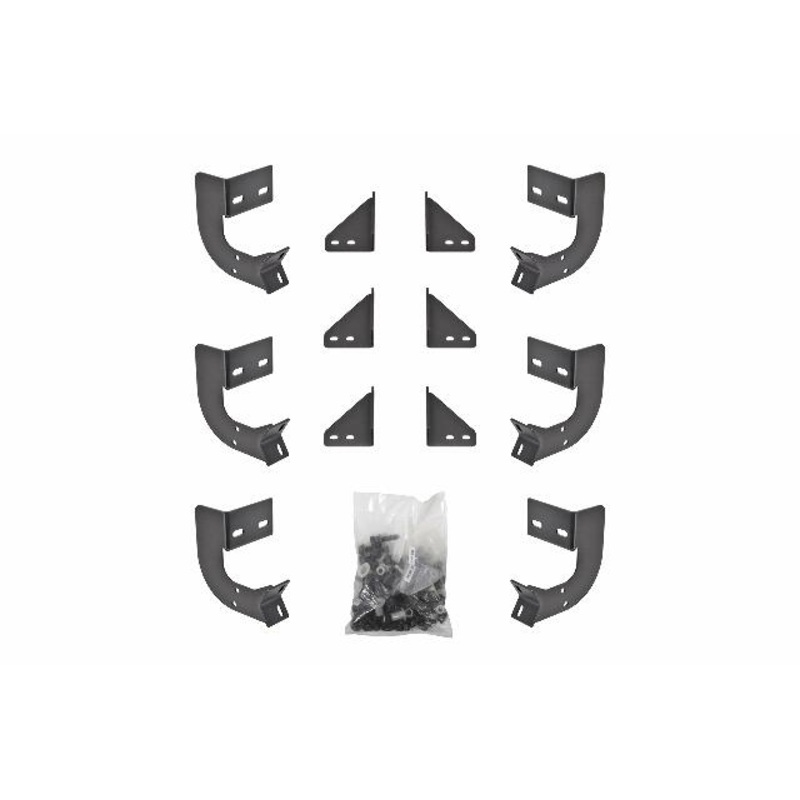 Dee Zee DZ 66336 Hex Side Step Bracket Kit, Black