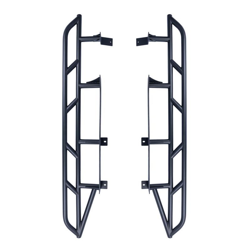 WESTCOTT DESIGNS 2005-2023 Toyota Tacoma 4WD Short Bed & Access Cab 0 Degree Angle Rocker Sliders (NO KICK OUT) - Black Powder Coated