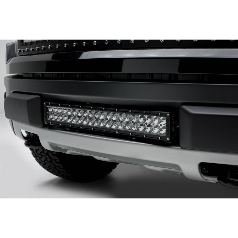 ZROADZ Z325661 Black Mild Steel Front Bumper Center LED Bracket Fits 2010-2014 Ford F-150 Raptor